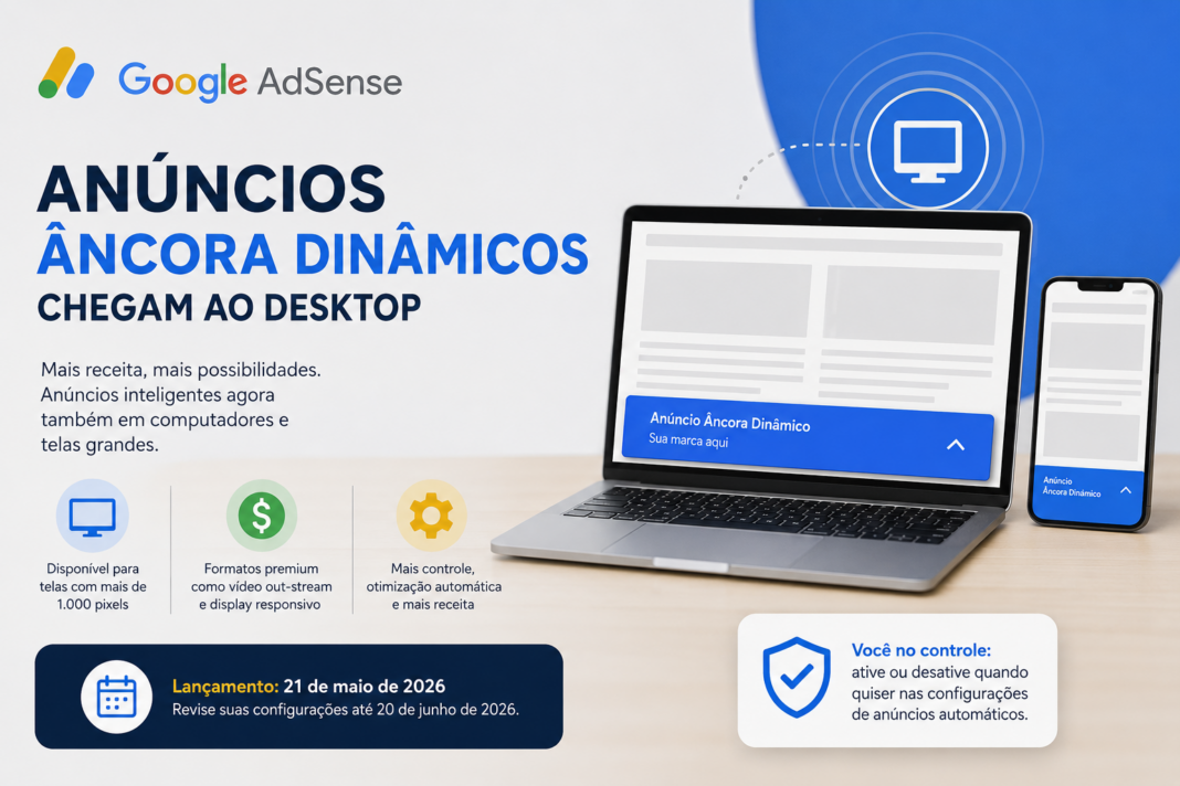 Anúncios Âncora Dinâmicos chegam ao desktop